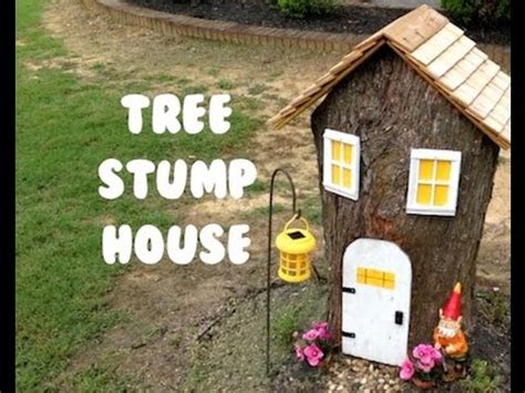 Beautiful fairy houses made from tree stumps ideashit the subscribe button for our updates every week.become also a member of our very nice fairy hobby group. Tree Stump House - YouTube