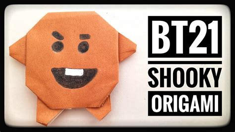Cómo Hacer A Shooky 🍪 De Bt21 De Papel Origami Paso A Paso Youtube
