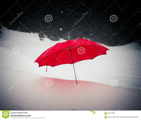 Red Umbrella Stock Photo Image Of Open Safe Handle 50916326