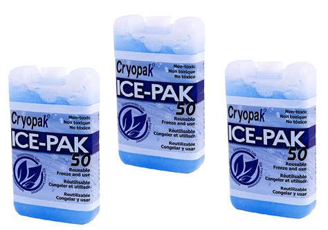 3 Ice Packs For Use In Insulated Bags And Coolers 3 Free Shipping Ebay