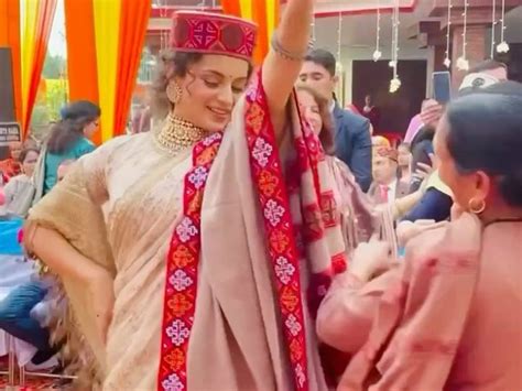 Kangana Ranaut Dance On Himachali Folk Song At Brothers Reception