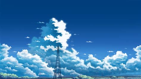 Wallpaper Anime Scenery Clouds Anime Sky Wallpx