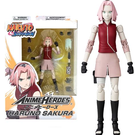 Buy Anime Heroes Official Naruto Shippuden Haruno Sakura Poseable Action Figure With Swappable