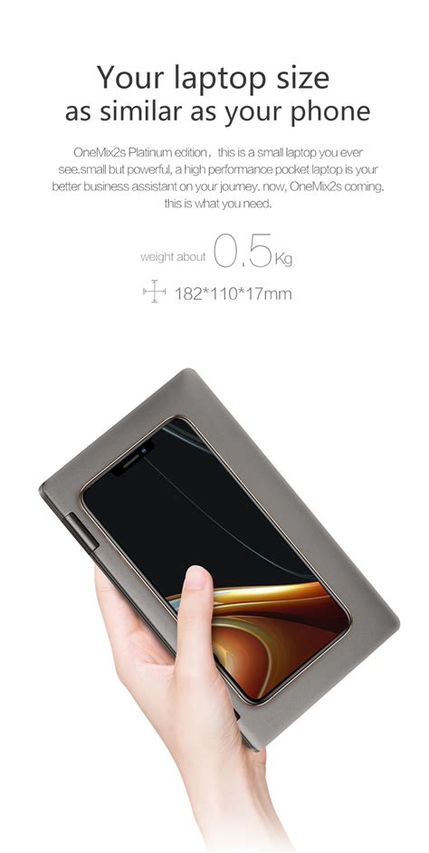 One Netbook One Mix 2s Yoga Pocket Laptop I7 8500y 8gb 512gb Platinum