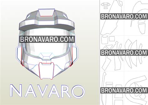 9easy Papercraft Halo Helmet Template Onlyhats