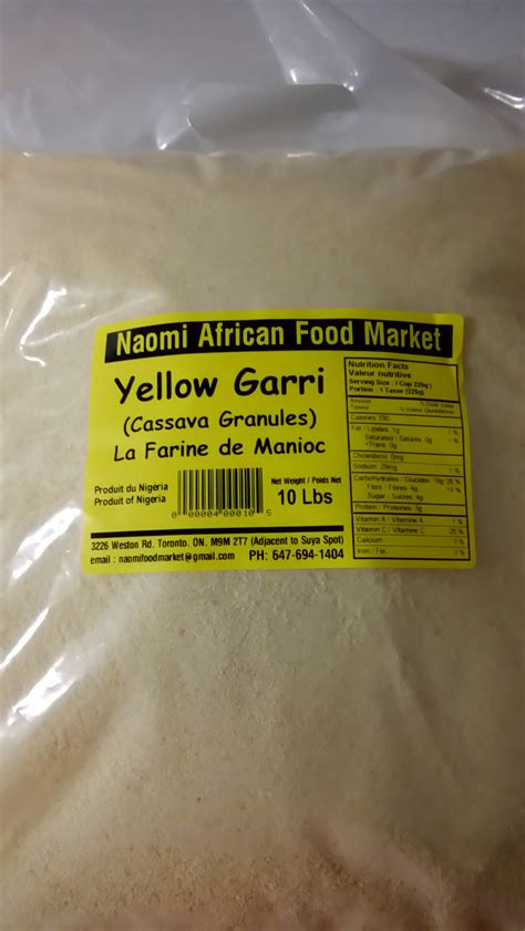 Yellow Garri Naomi African Food Market Inc