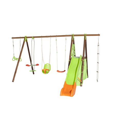 Découvrez des dizaines de références pour l'extérieur lors de l'achat d'une balançoire ou d'un toboggan pour les enfants, dans des matériaux résistants et de grande qualité. Portique avec toboggan leclerc - Cirque et balancoire