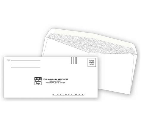 Business Envelopes Custom Printed 9 Return Envelope 9388 By Deluxe