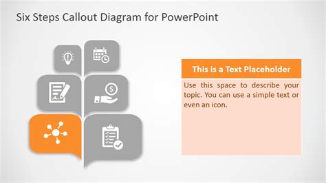 Free Six Steps Callout Diagram For Powerpoint Slidemodel