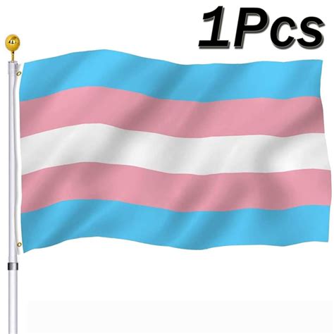 elbourn 1pcs flaglink transgender pride flag 3x5 fts trans rainbow banner