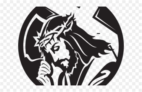 Transparent Christ Clipart Jesus Carrying Cross Logo Hd Png Download