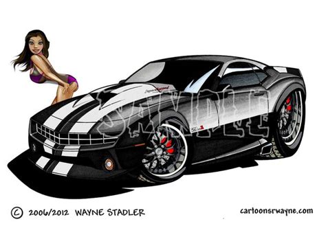 Blacknight Generation 5 Camaro Photos Cartoon Car Drawing Camaro