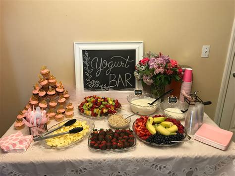 Baby Shower Yogurt Bar Yogurt Bar Lavender Baby Showers Yogurt