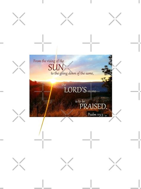 Psalm 1133 Bible Verse Sunset Sunrise Christian Sun Rays T Shirt By