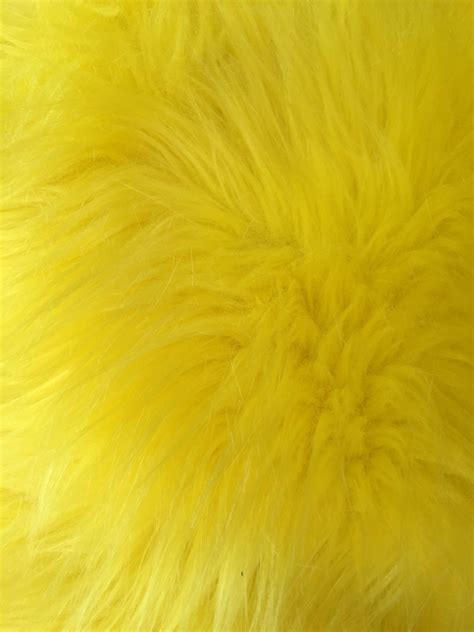 Eden Yellow Shaggy Long Pile Soft Faux Fur Fabric For Fursuit Etsy