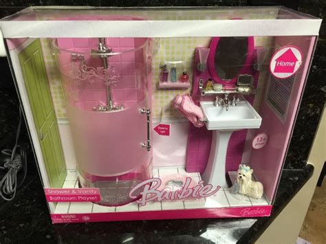 Barbie Home Shower And Vanity Bathroom Playset By Mattel 2006 Barbie