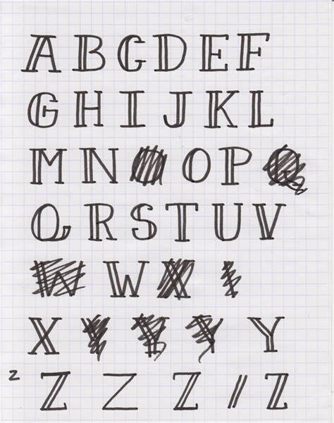 13 Cool Letter Fonts To Draw Images Easy To Draw Cool