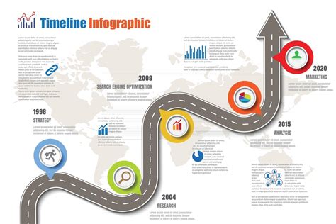 Business Roadmap Timeline Infographic Icons Designed For Abstract