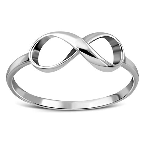 Plain Rings Infinity Knot Sterling Silver Ring Rp821