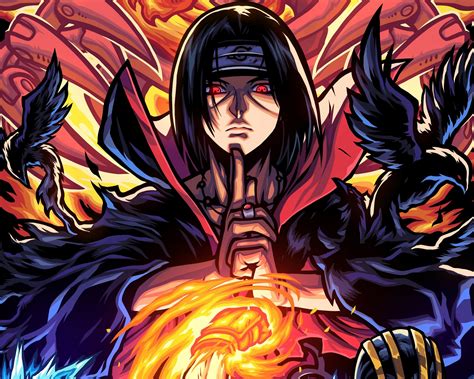 240x240 Resolution Itachi Uchiha Cool Digital Art Naruto Hd 240x240