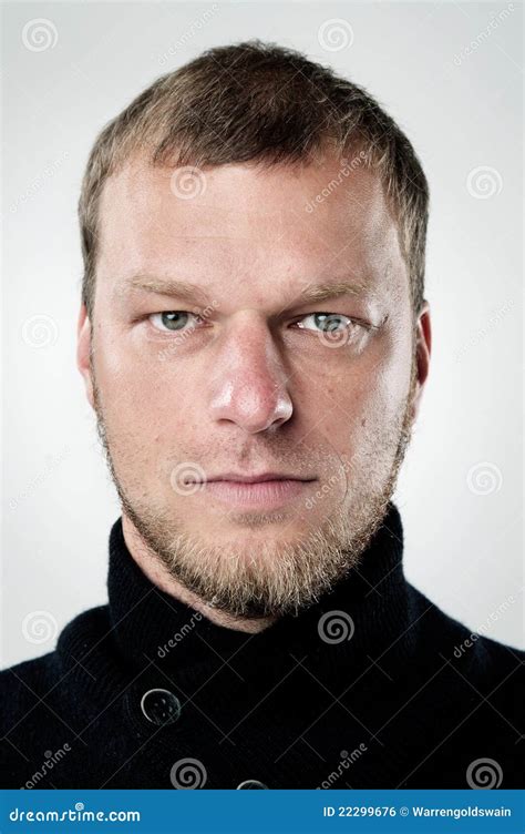 Real Normal Person Portrait Stock Photo Image Of Head Natural 22299676
