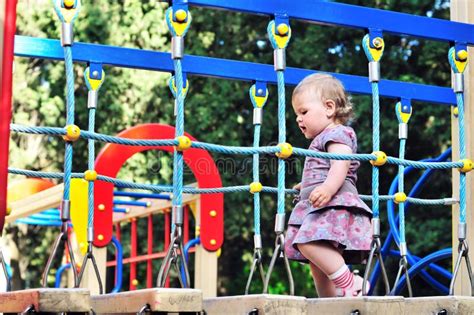 Baby Girl On Playground Stock Photo Image Of Little 14744452