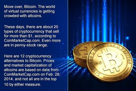This means it is easier to convert bitcoin into cash. 13 Types Of Cryptocurrency That Aren't Bitcoin | Bankrate.com
