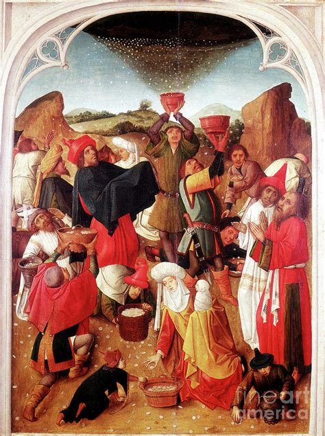 Gathering Of The Manna C1460 1475 By Print Collector