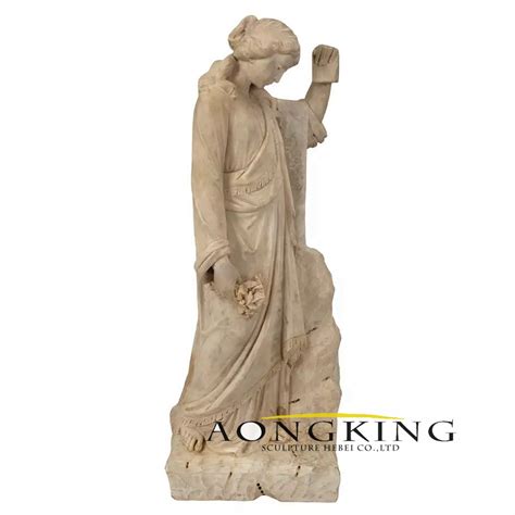Outdoor Life Size Garden Stone Marble Lady Girl Sculpture Beautiful