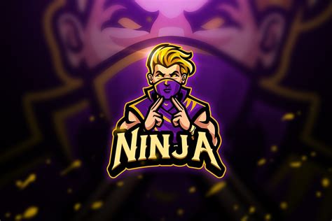 Ninja 2 Mascot And Esport Logo Ninja Logo Mascot Game Logo Design