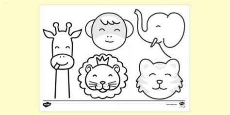 Free Zoo Animal Colouring Page For Preschoolers Colouring Sheets