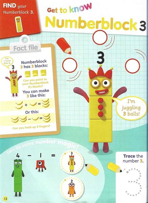 Numberblocks Special 1 Of Cbeebies Magazine Page 11 Cool Coloring