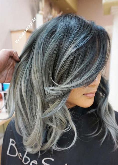 Instead, apply your hair color with foils—much like applying highlights, except you won't be lightening your hair, but simply transitioning between the two shades seamlessly. 85 Silver Hair Color Ideas and Tips for Dyeing ...