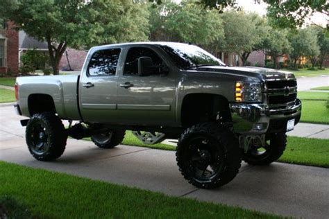 Lifted Silver Gmc Sierra Truck Nice Wheels Lifted Gmc Sierra Trucks