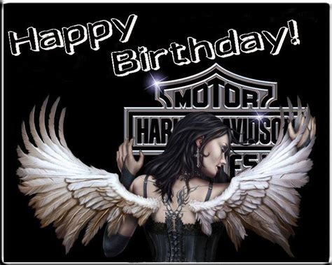 It was founded by four members including william s. Happy Birthday! Harley Davidson Angel | Verjaardagswensen ...
