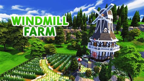Windmill Farm Sims 4 Speed Build Youtube