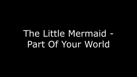 디즈니 인어공주 Part Of Your World 전곡 남자 커버 The Little Mermaid Part Of Your World Male Cover