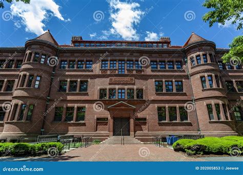 Facade Of The Sever Hall Harvard University Boston Stock Image