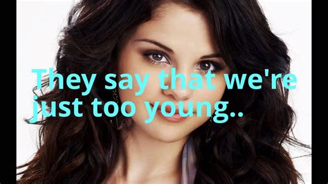 Selena Gomez I Promise Youlyrics Video Youtube