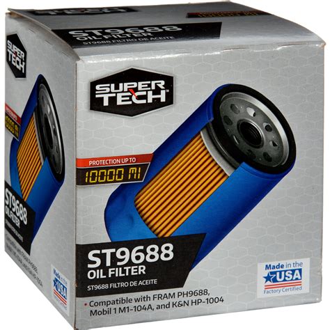 Supertech St9688 3 Spin On Oil Filter