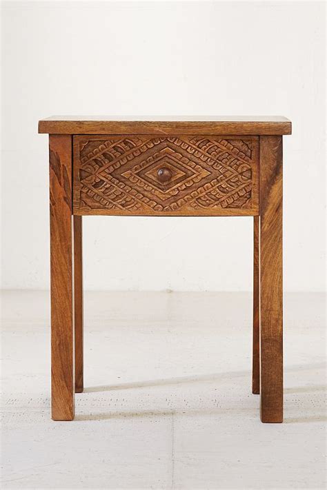 Enjoy free shipping on most stuff, even big stuff. Slide View: 2: Amira Carved Wood Nightstand | Wood ...