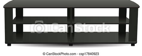 Vector Illustration Of Modern Tv Stand Contemporary Tv Stand With