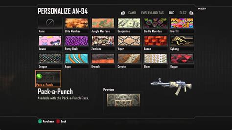 Call Of Duty Black Ops 2 Buying All Of The Camos Youtube