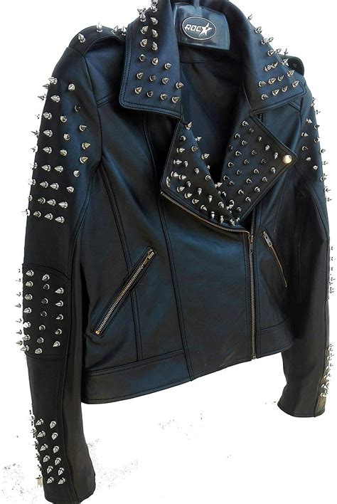 Spiked Leather Jacket Rockstar Jacket