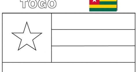 Geography Blog Coloring Page Flag Togo