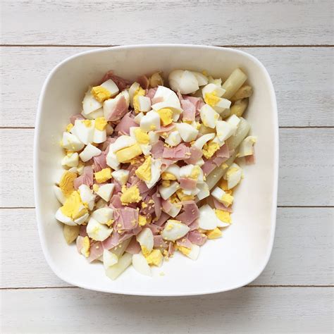 Asperges met ham en ei