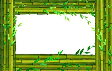 Border Design With Bamboo Sticks 431346 Vector Art At Vecteezy