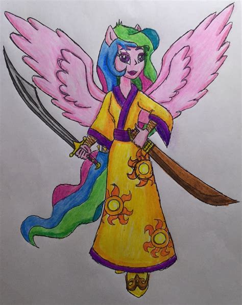 Equestria Ninjas Princess Celestia Pony By Bozzerkazooers On Deviantart