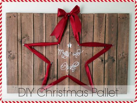 Home Made Modern Merry And Bright Pallet Art