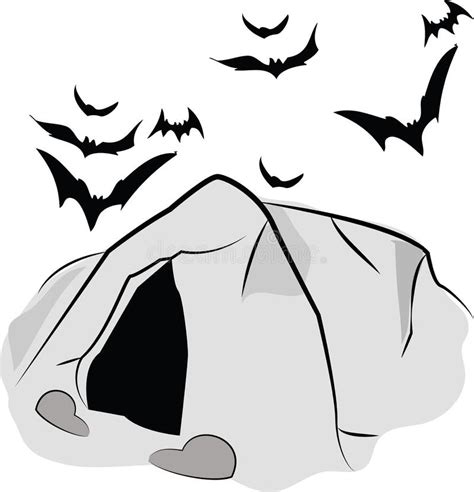 Bat Cave Stock Vector Illustration Of Hole Mammal Fowl 56424480